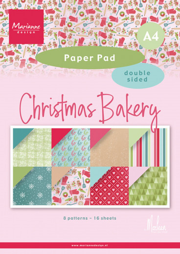 Paper Pad A4 - Christmas Bakery by Marleen