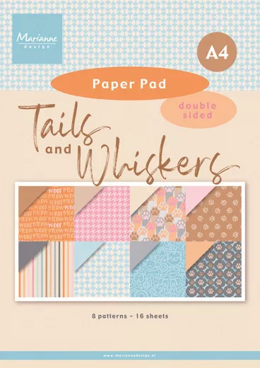 Paper Pad A4 - Tails & Whiskers