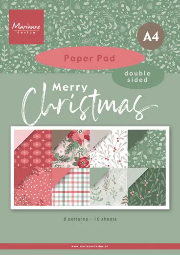 Paper Pad A4 - Merry Christmas