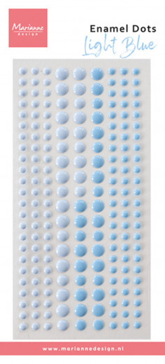 Decoration Enamel Dots - Light Blue