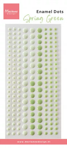 Decoration Enamel Dots - Spring Green