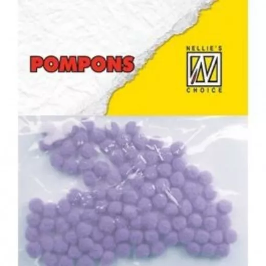 Mini Pompons - Hellviolett