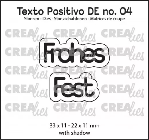 CREAlies Texto Positivo - Frohes Fest