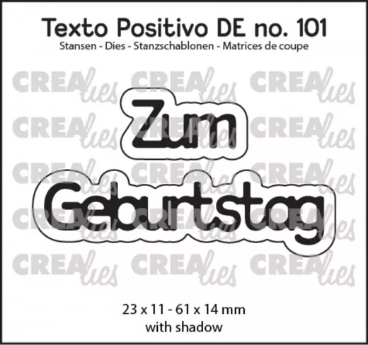 CREAlies Texto Positivo - Zum Geburtstag