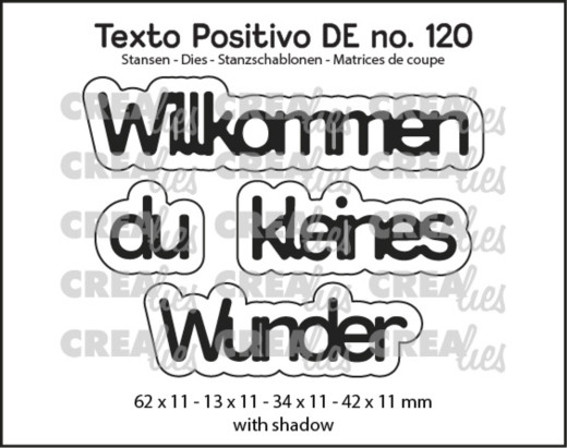 CREAlies Texto Positivo - Willkommen du Kleines Wunder