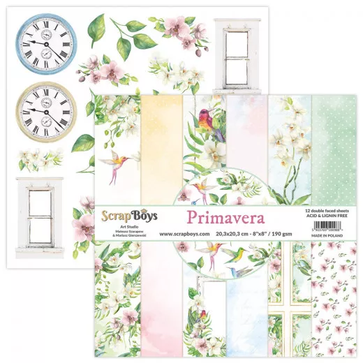 ScrapBoys Primavera 8x8 Paper Pack