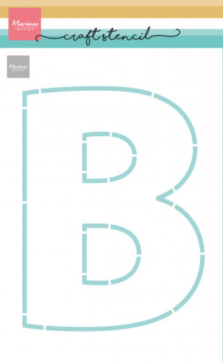 Mask Stencil - Letter B