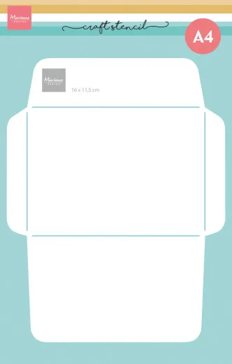 Craft Stencil - 11,5x16cm Envelope