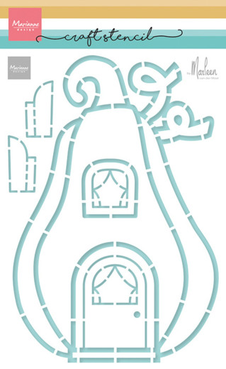 Craft Stencil by Marleen - Pumpkin Cottage