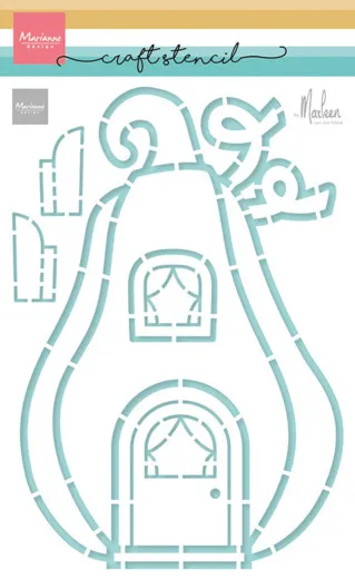 Craft Stencil by Marleen - Pumpkin Cottage
