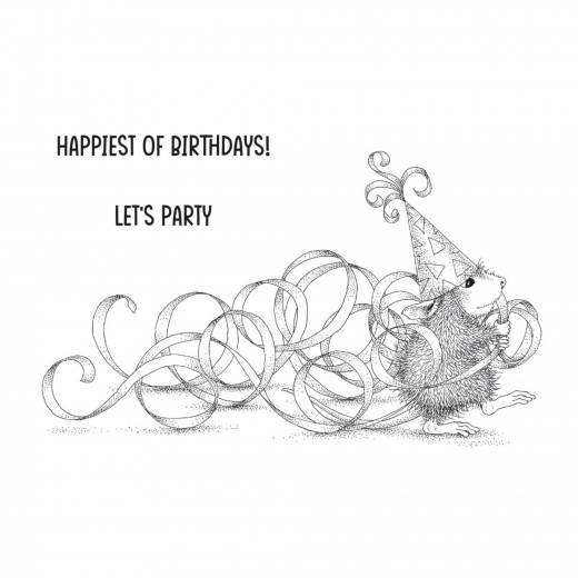 Spellbinders Cling Stamps - Party Streamers