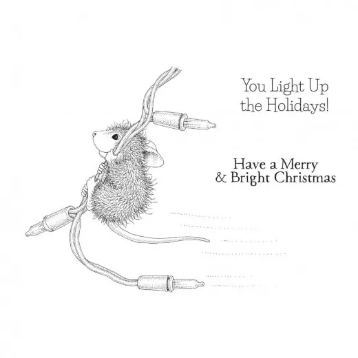 Spellbinders Cling Stamps - House Mouse - Merry & Bright