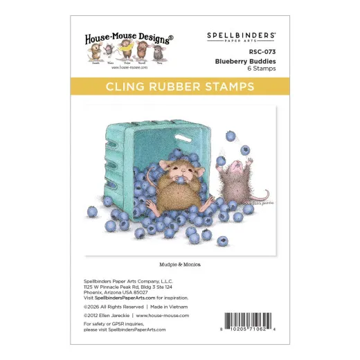Cling Stamps - Sunflower Walk - Blueberry Buddies by House-Mouse Designs