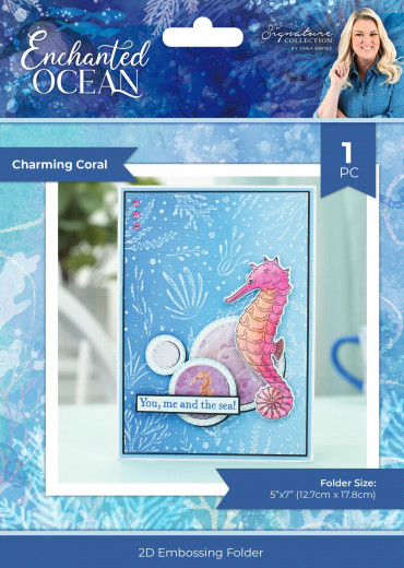 Embossing Folder - Enchanted Ocean - Charming Coral