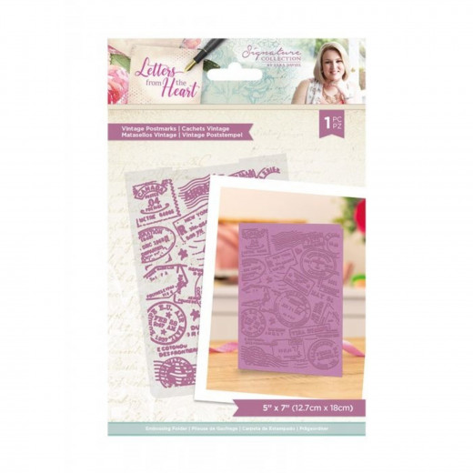 Embossing Folder - Letters from The Heart Vintage Postmarks