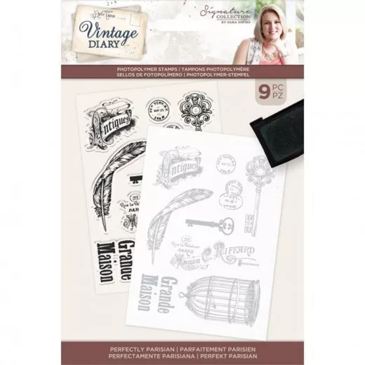 Clear Stamps - Vintage Diary Perfectly Parisian