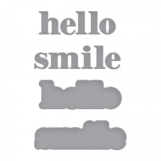 Spellbinders Etched Dies - Hello Smile