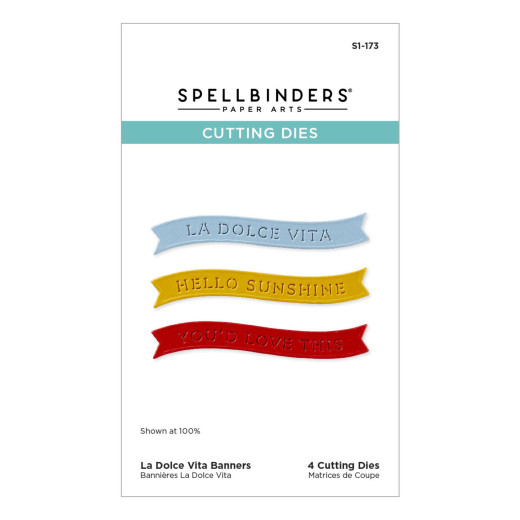 Spellbinders Etched Dies - La Dolce Vita - Banners