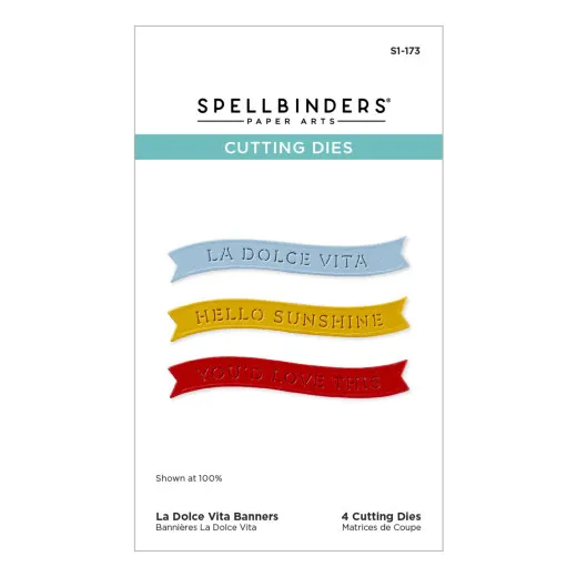 Spellbinders Etched Dies - La Dolce Vita - Banners