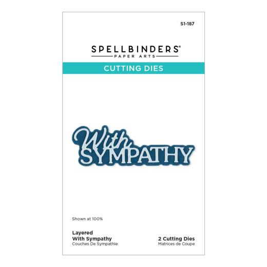 Spellbinders Etched Dies - Essentially Yours Sentiments - Layered With Sympathy