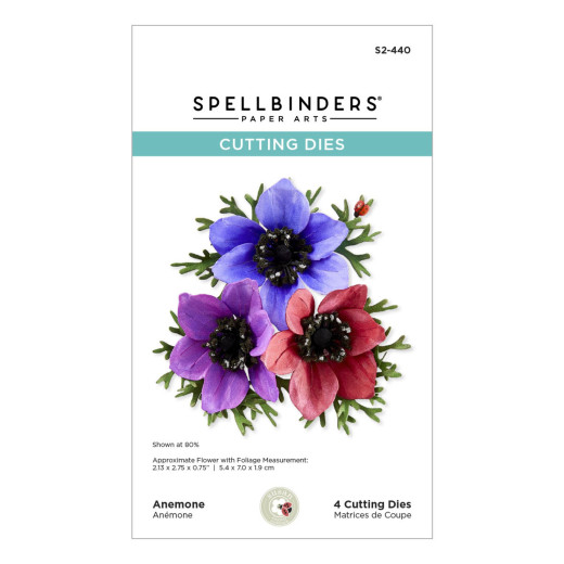 Spellbinders Etched Dies - Summer Solstice Garden - Anemone
