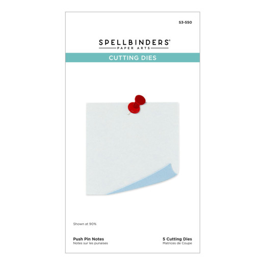 Spellbinders Etched Dies - Take Note - Push Pin Notes