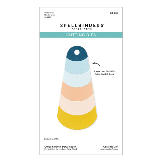 Spellbinders Etched Dies - Holiday DIY Color Deck - Color Swatch Petal Stack