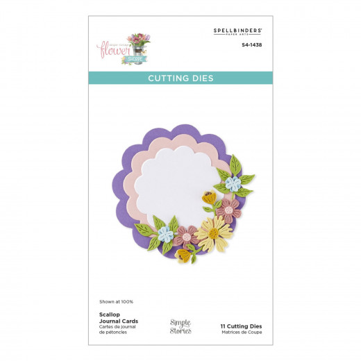 Spellbinders Etched Dies - Scallop Journal Cards