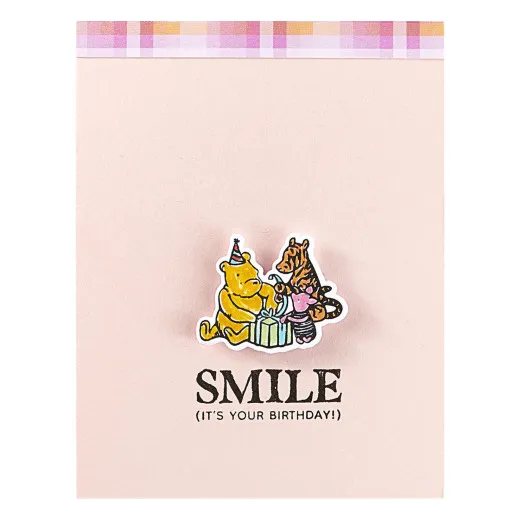 Spellbinders Etched Dies - Say Cheese Classic Pooh Birthday - Make A Wish!