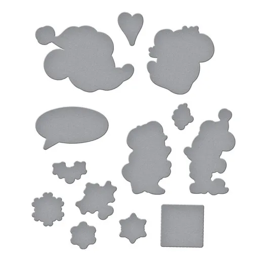 Spellbinders Etched Dies - Say Cheese Classic Mouse - Christmas