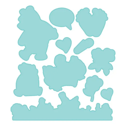 Spellbinders Etched Dies - Say Cheese Classic Pooh Baby - Bundle of Joy