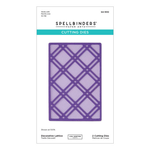 Spellbinders Etched Dies - Summertime - Decorative Lattice by Lisa Horton