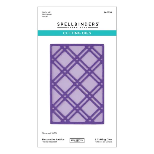 Spellbinders Etched Dies - Summertime - Decorative Lattice by Lisa Horton