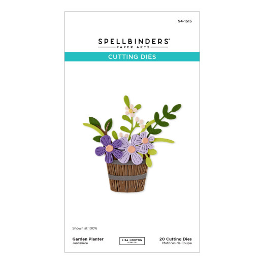 Spellbinders Etched Dies - Summertime - Garden Planter by Lisa Horton