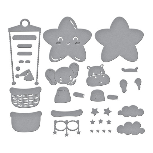 Spellbinders Etched Dies - Swinging Among the Stars