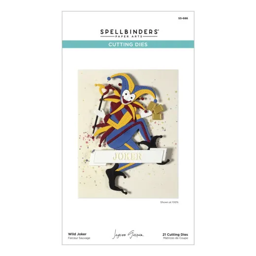 Spellbinders Etched Dies - Wild Joker