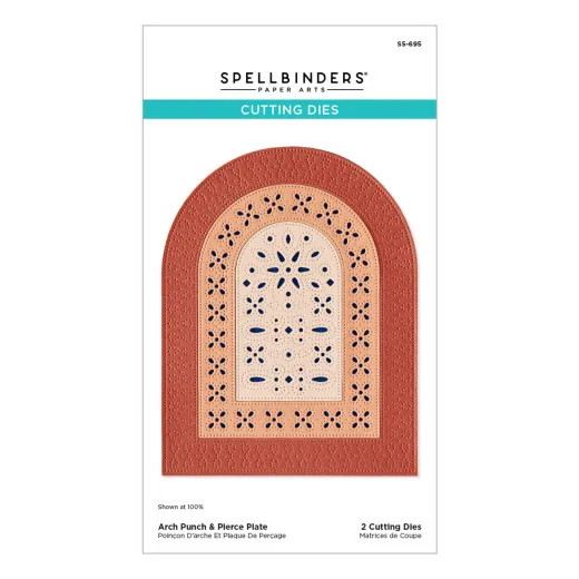 Spellbinders Etched Dies - Regal Reflections - Arch Punch & Pierce Plate