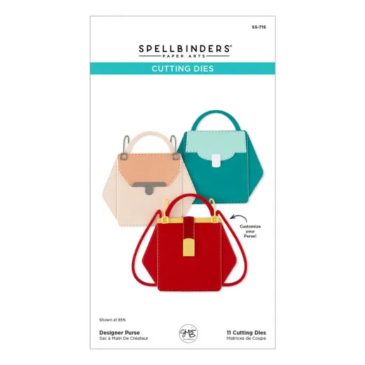 Spellbinders Etched Dies - We All Have Baggage - Designer Purse by Sheri Ballantyne