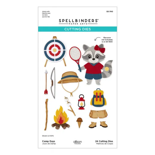 Spellbinders Etched Dies - Summer Camp - Camp Days by Allison Frazier