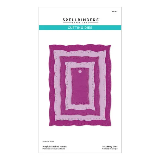 Spellbinders Etched Dies - Poppy Song - Playful Stitched Panels