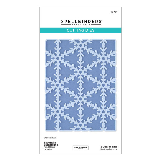Spellbinders - Cutting Dies - Snowflake Kisses - Snowflake Background by Lisa Horton
