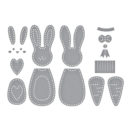 Spellbinders Etched Dies - Felt Carrot Companion