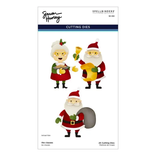 Spellbinders Etched Dies - Simon Hurley - North Pole Friends - The Clauses