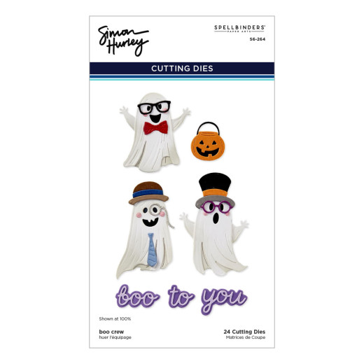 Spellbinders Etched Dies - Simon Hurley - Spooktacular - Boo Crew