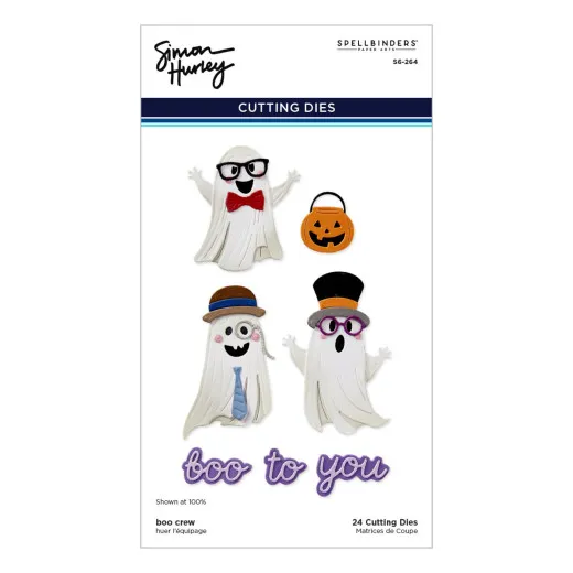 Spellbinders Etched Dies - Simon Hurley - Spooktacular - Boo Crew