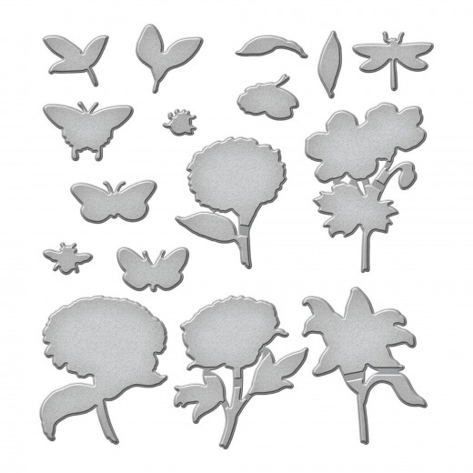 Spellbinders Etched Dies - Beautiful Blooms