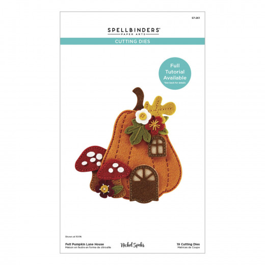 Spellbinders Etched Dies - Felt Pumpkin Lane House