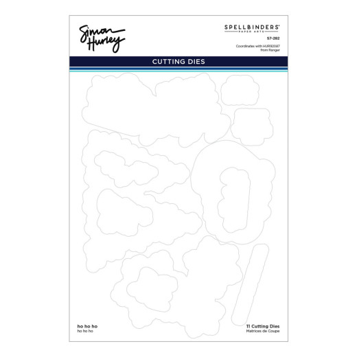 Spellbinders Etched Dies - Simon Hurley - Ho Ho Ho