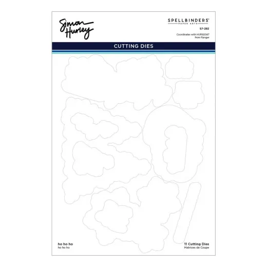 Spellbinders Etched Dies - Simon Hurley - Ho Ho Ho