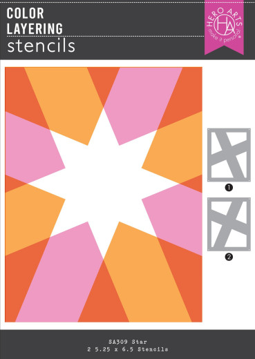 Hero Art - Layering Stencils - Very Merry - Star